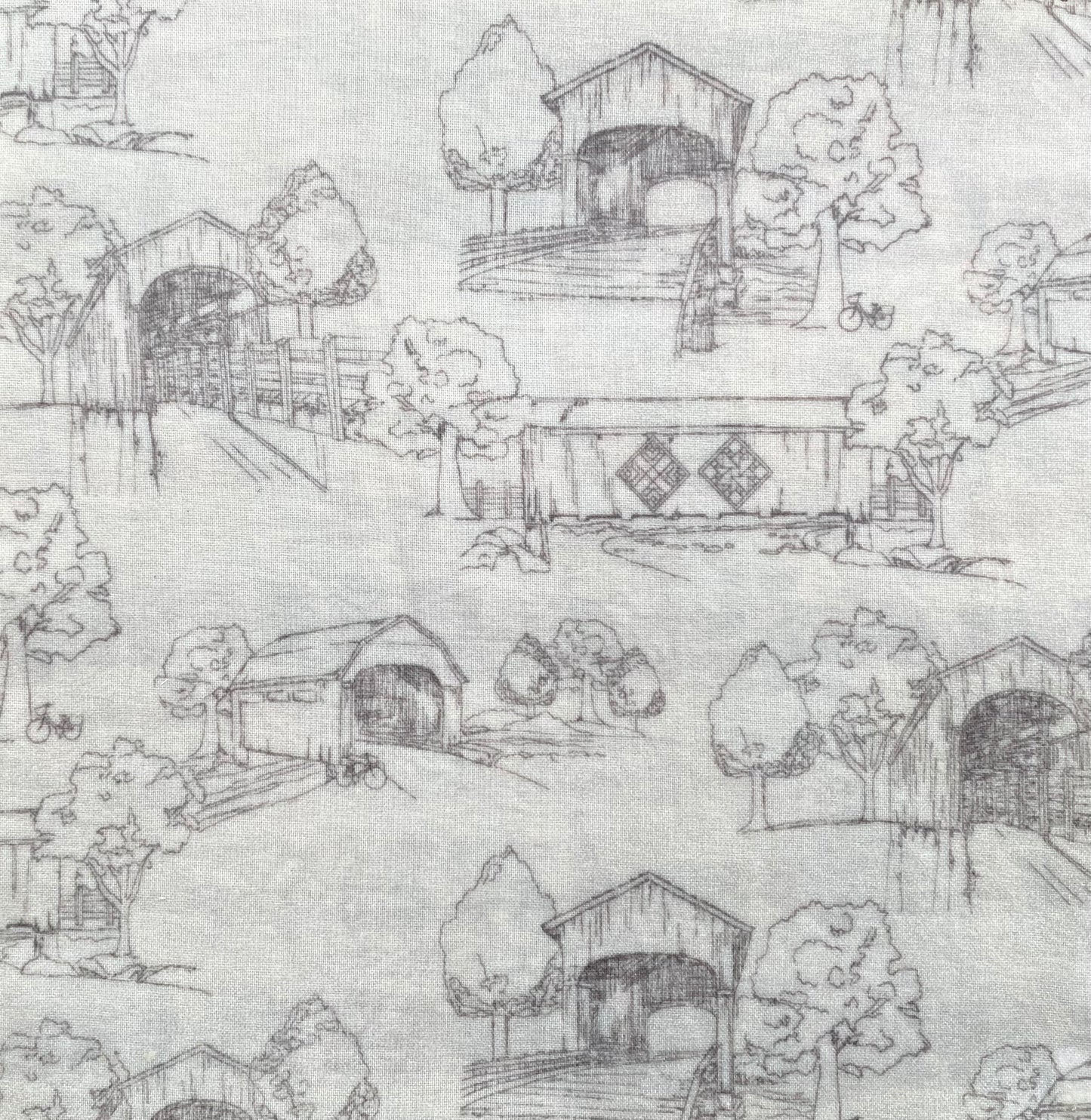 Covered Bridge - Trio Set of Beeswax Food Wraps