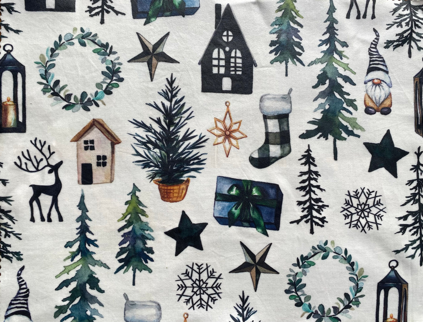 Gnome Christmas - Beeswax Food Wrap XL Single