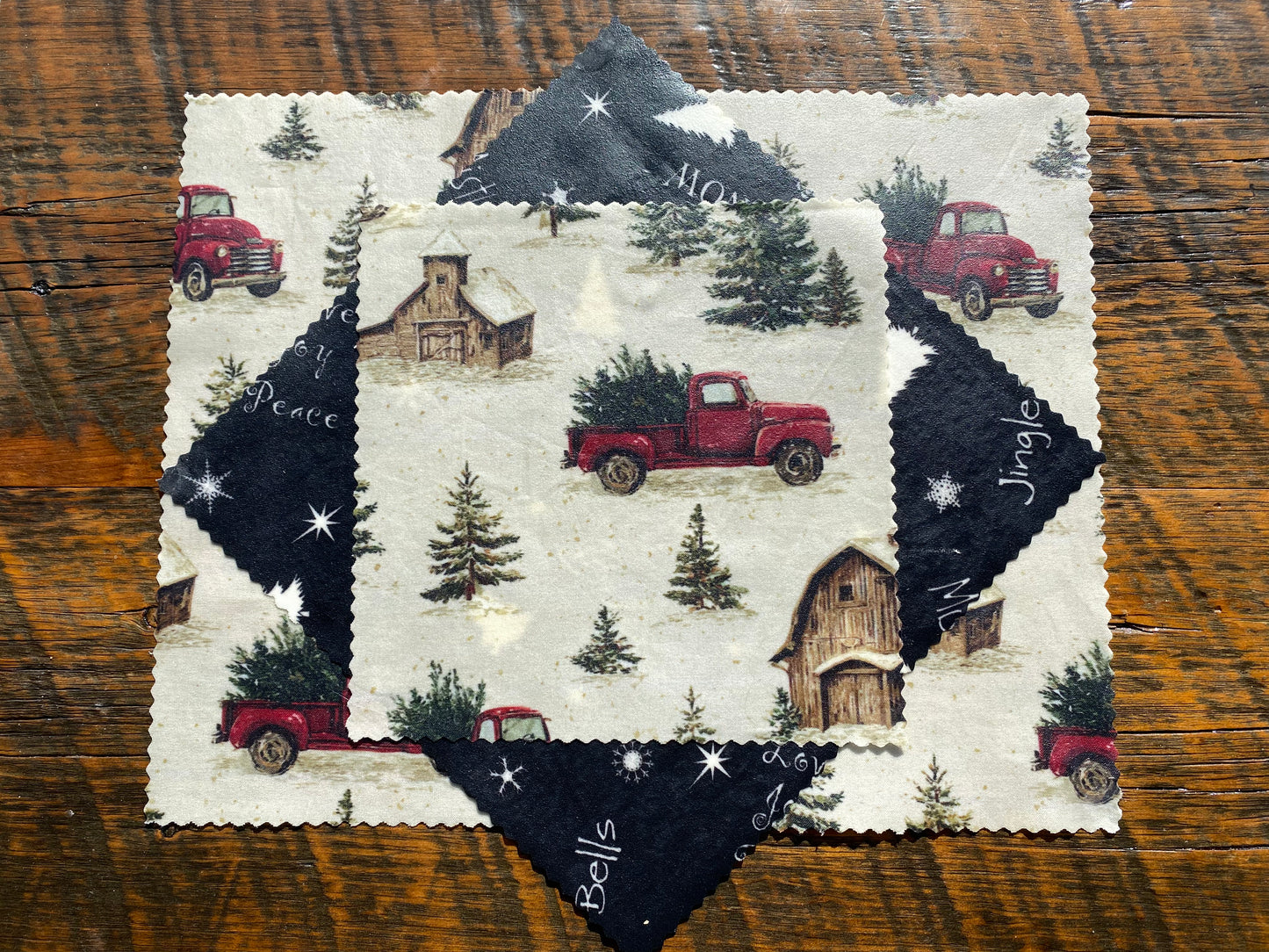 Christmas At The Farm - Trio Set Beeswax Food Wraps