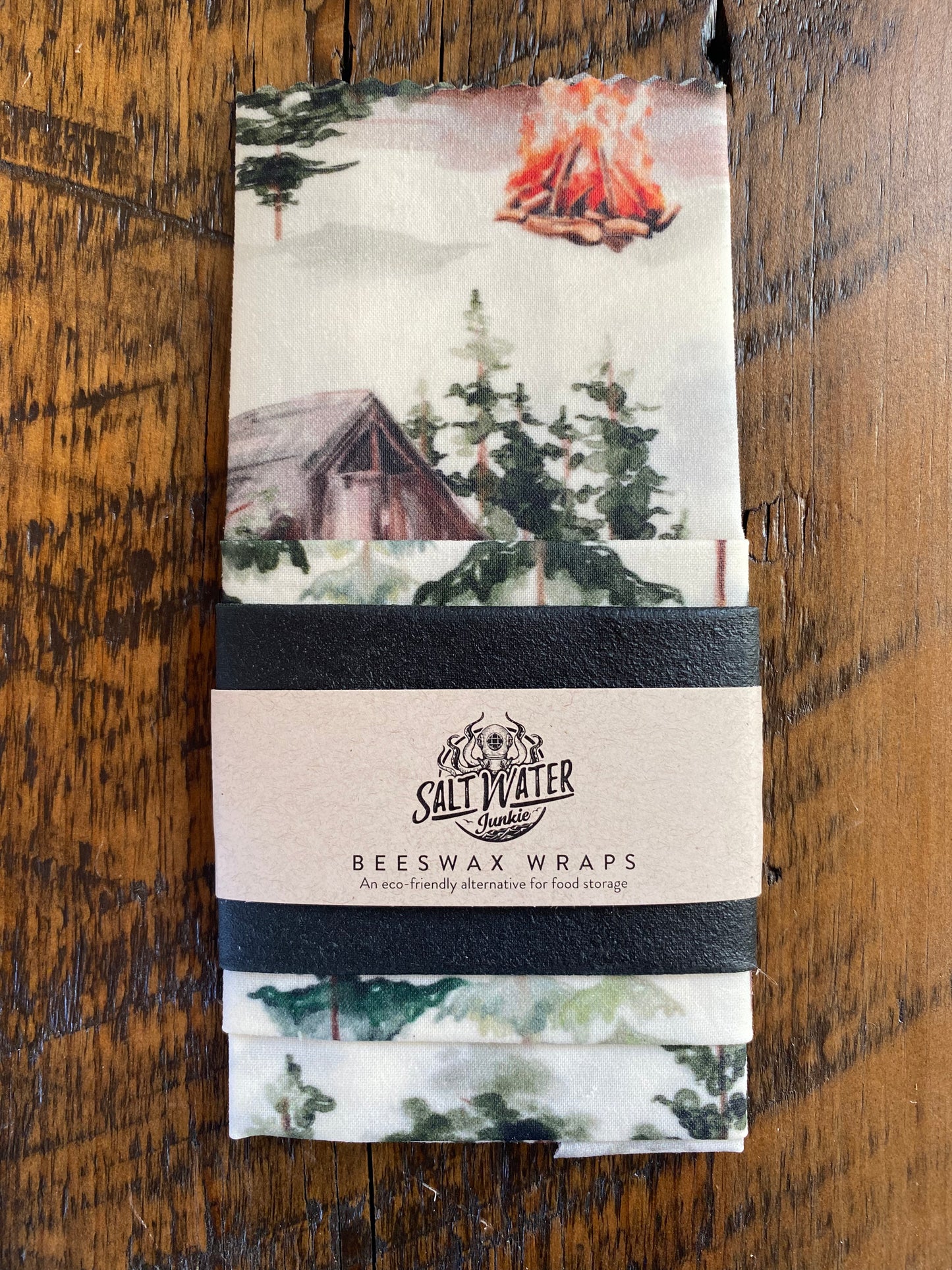 Woodland Cabin - Trio Set Of Beeswax Food Wraps