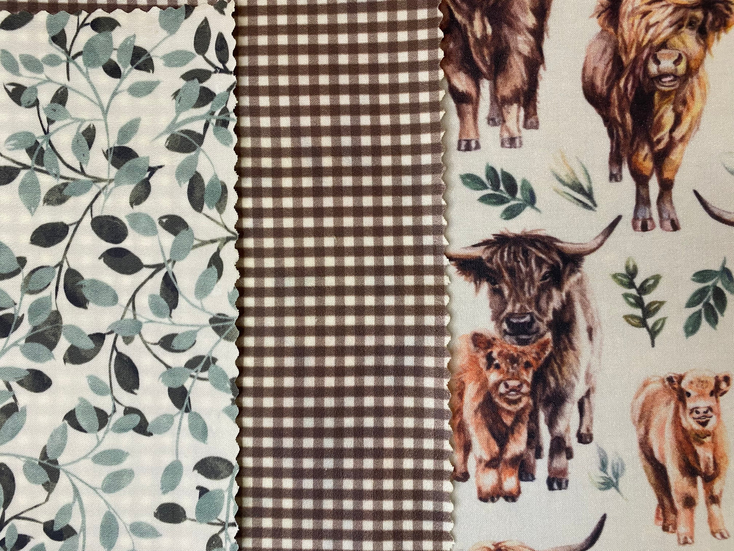 Highland Cow - Trio Set Of Beeswax Food Wraps