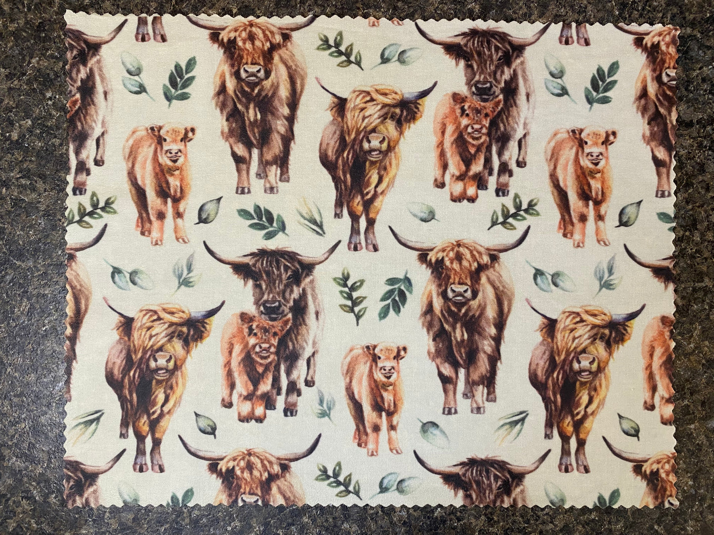 Highland Cow - Trio Set Of Beeswax Food Wraps