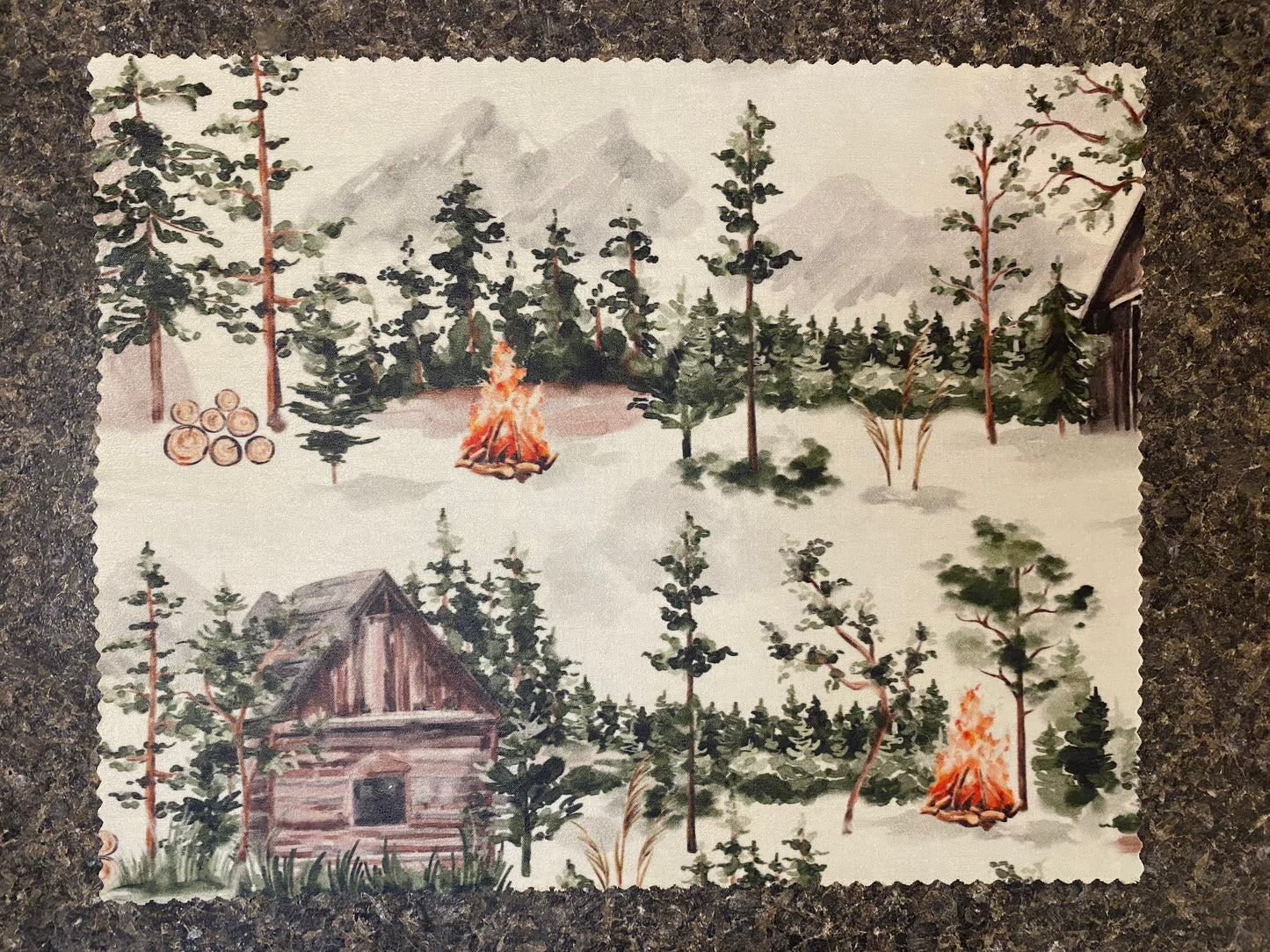 Woodland Cabin - Trio Set Of Beeswax Food Wraps