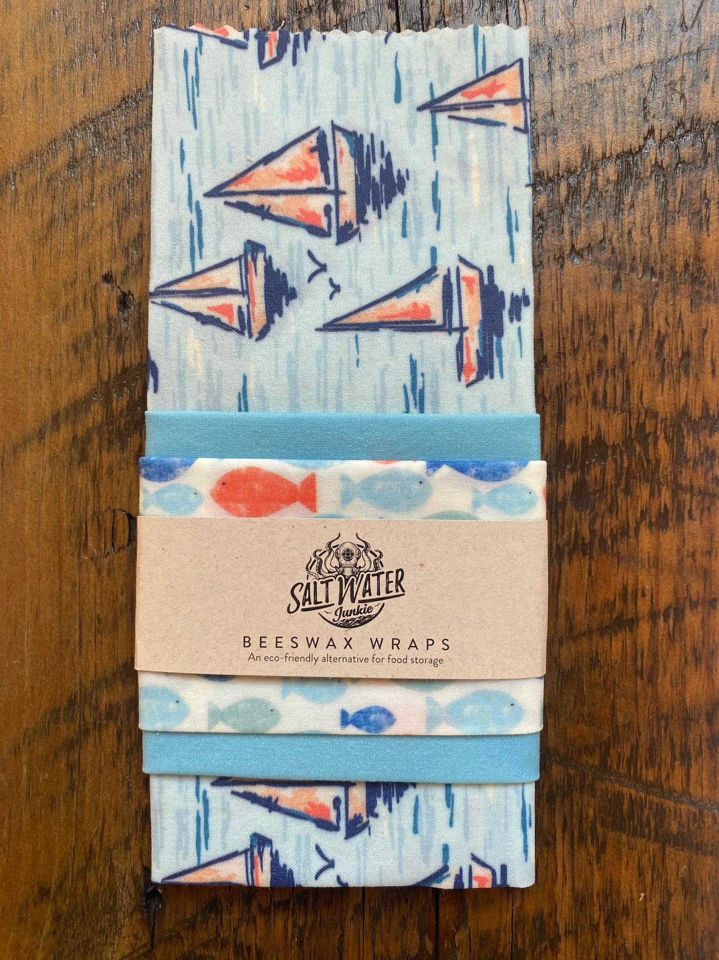 Smooth Sailing - Trio Set of Beeswax Food Wraps