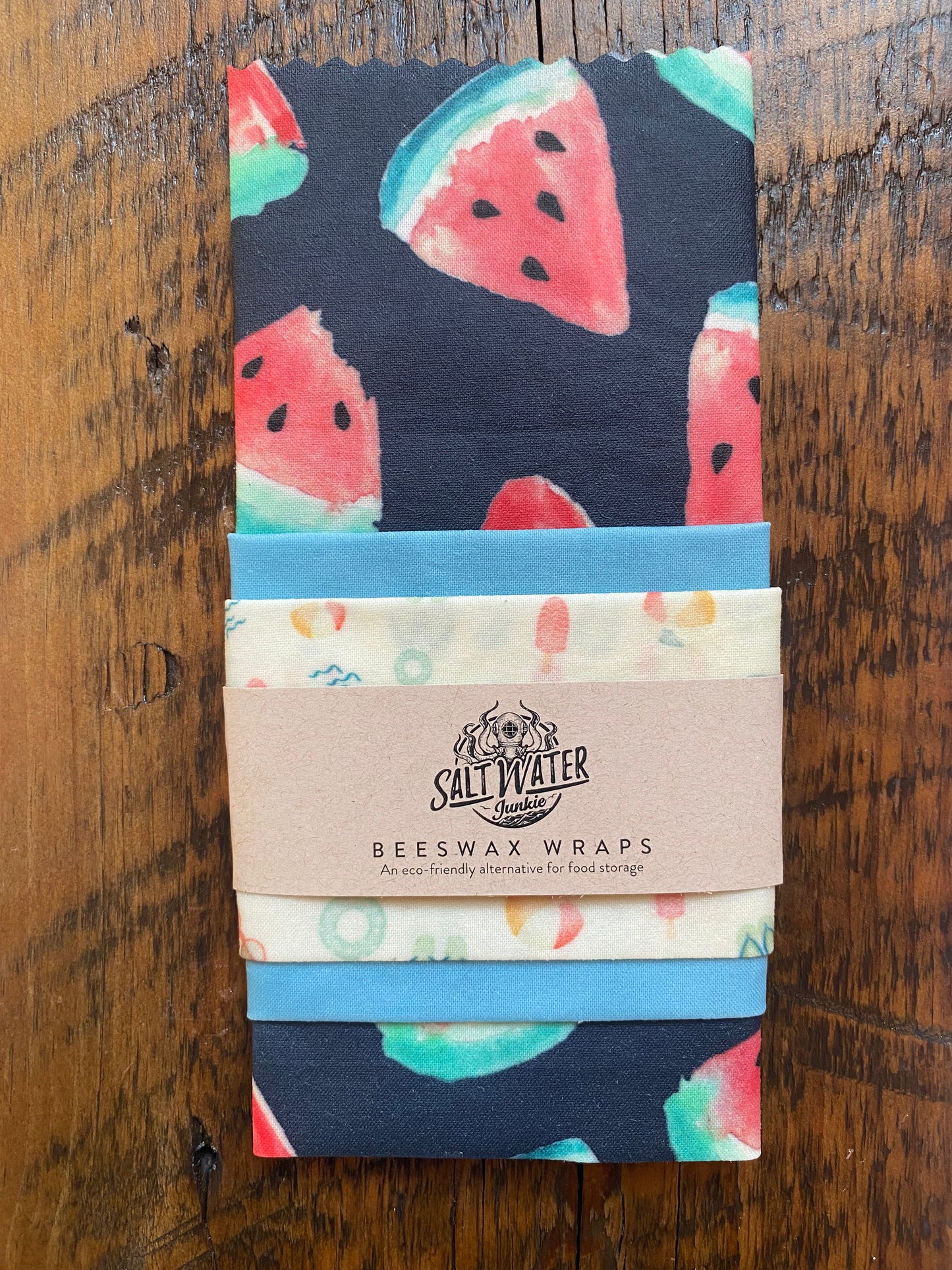 Summer Time - Trio Set Of Beeswax Food Wraps