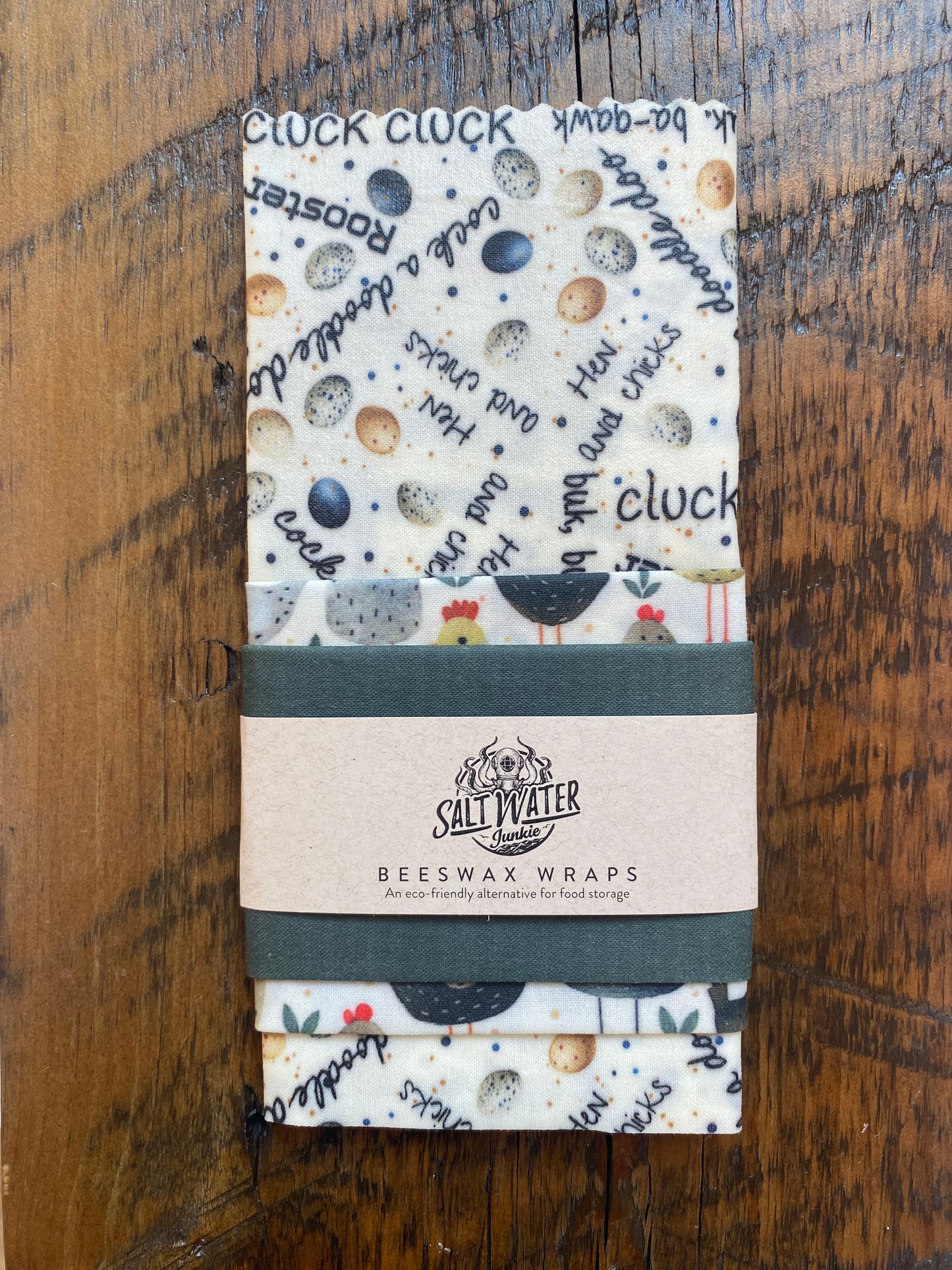 Chicken Time - Trio Set Of Beeswax Food Wraps