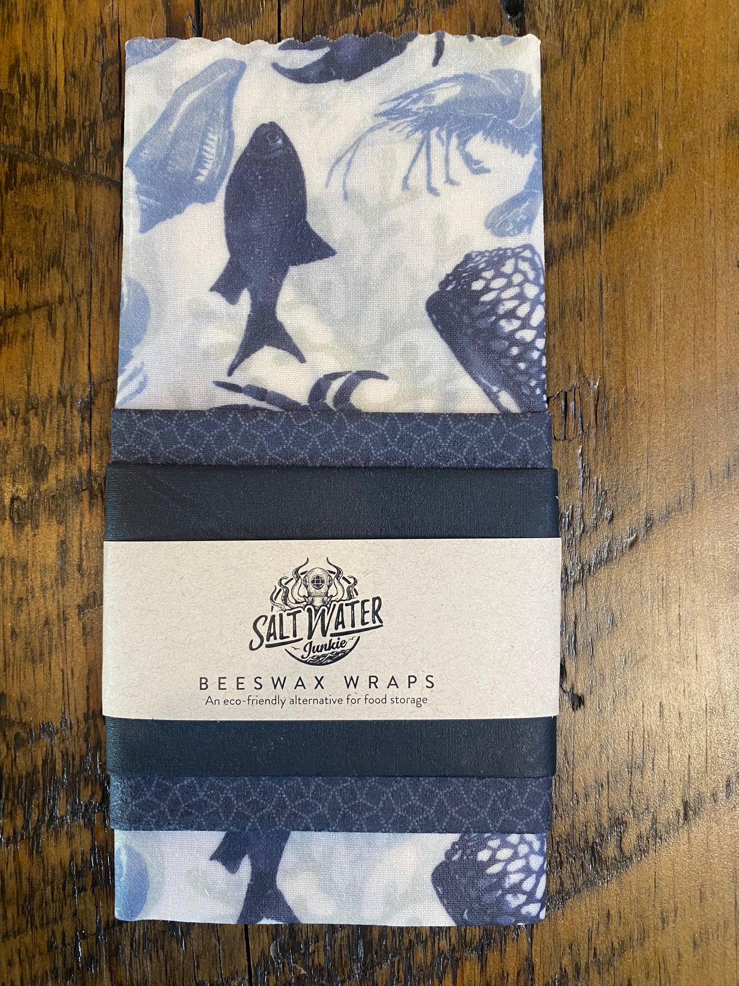 Ocean Creatures - Trio Set Of Beeswax Food Wraps