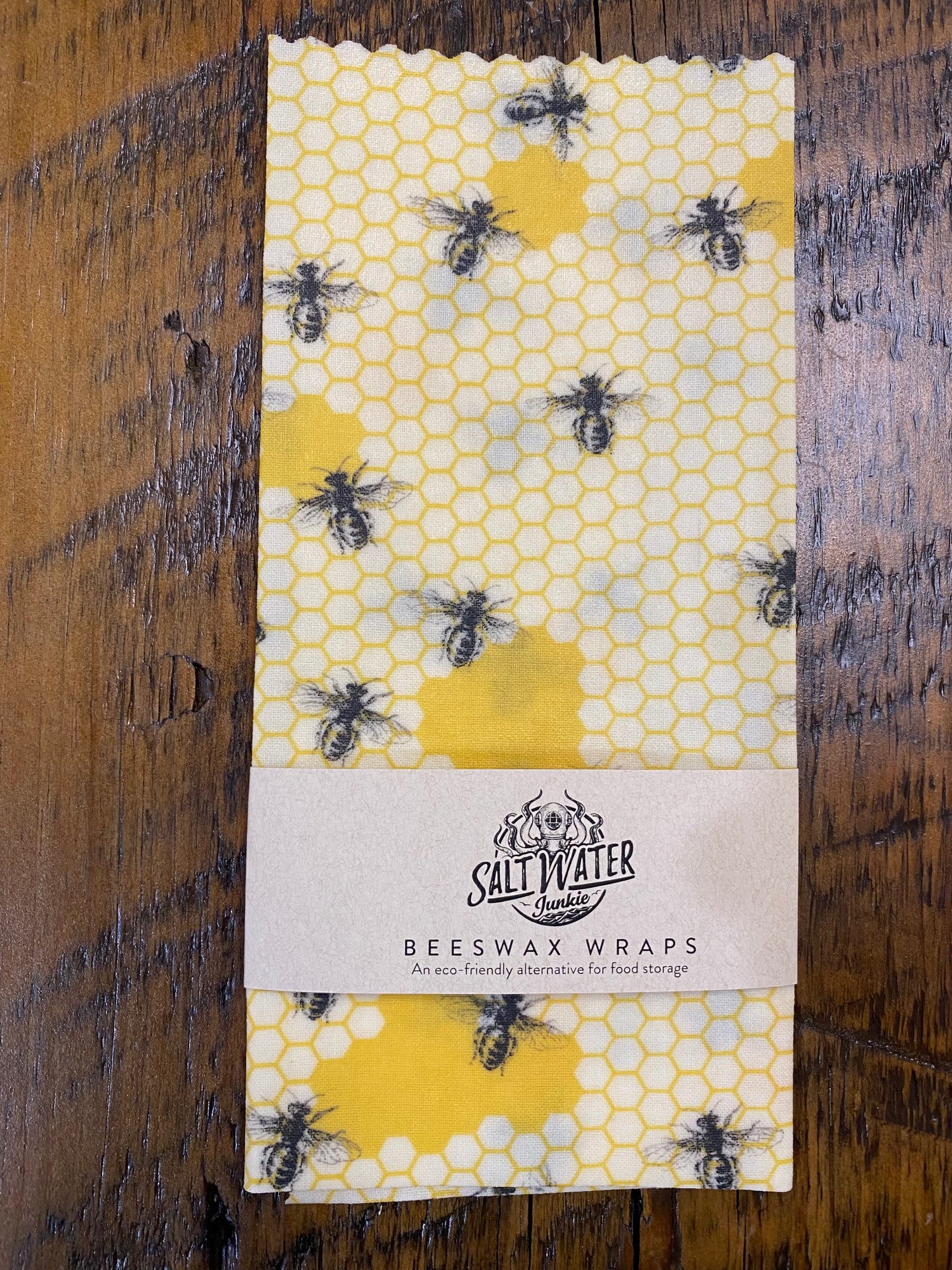 Honey Bee Beeswax Food Wrap - Single Medium