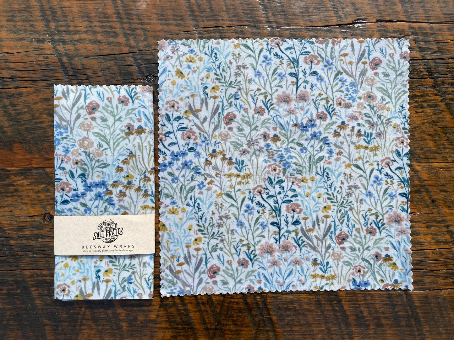 Wild Flowers Beeswax Food Wraps - Single Medium