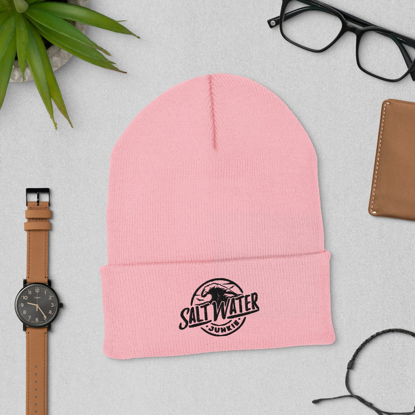 SWJ Wave Logo - Cuffed Beanie