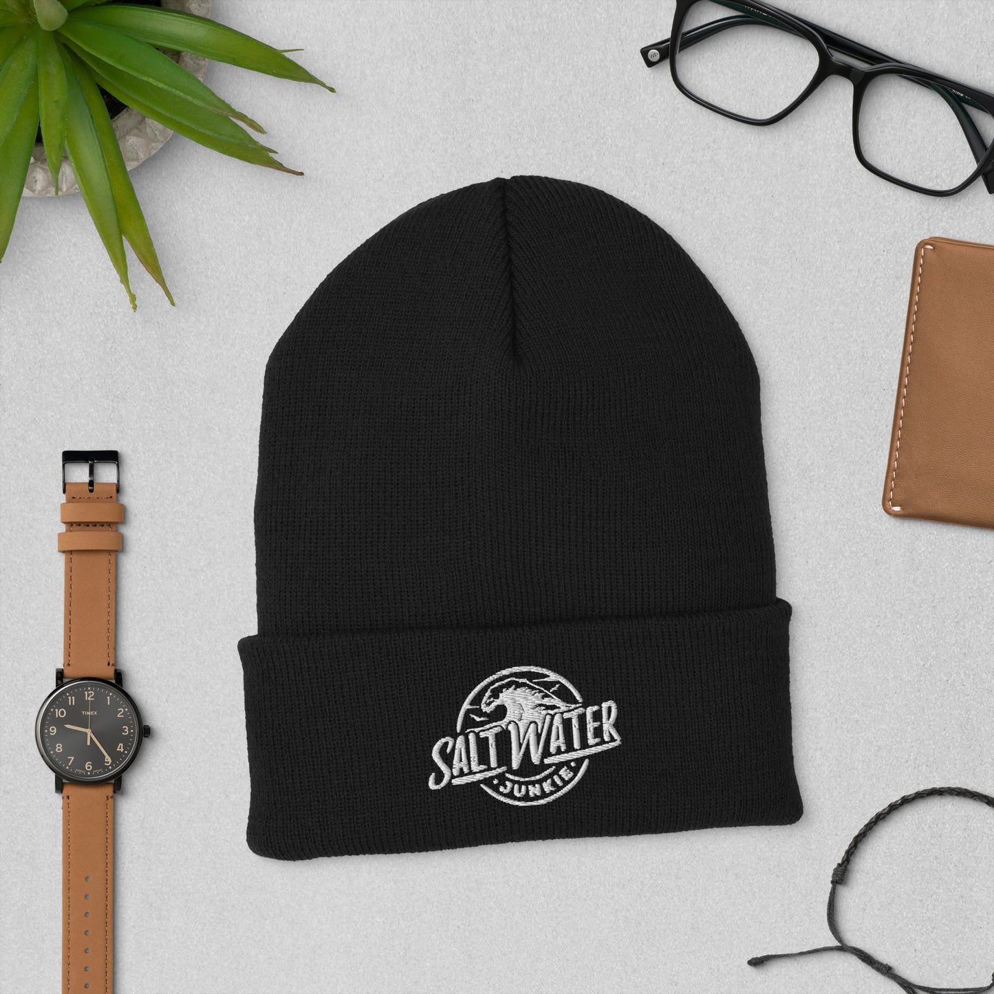SWJ Wave Logo - Cuffed Beanie