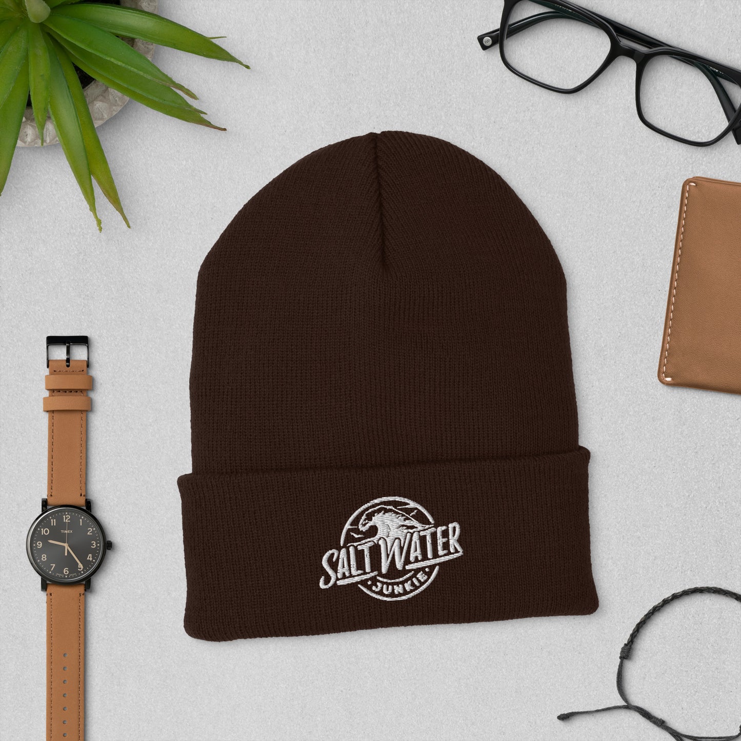 SWJ Wave Logo - Cuffed Beanie