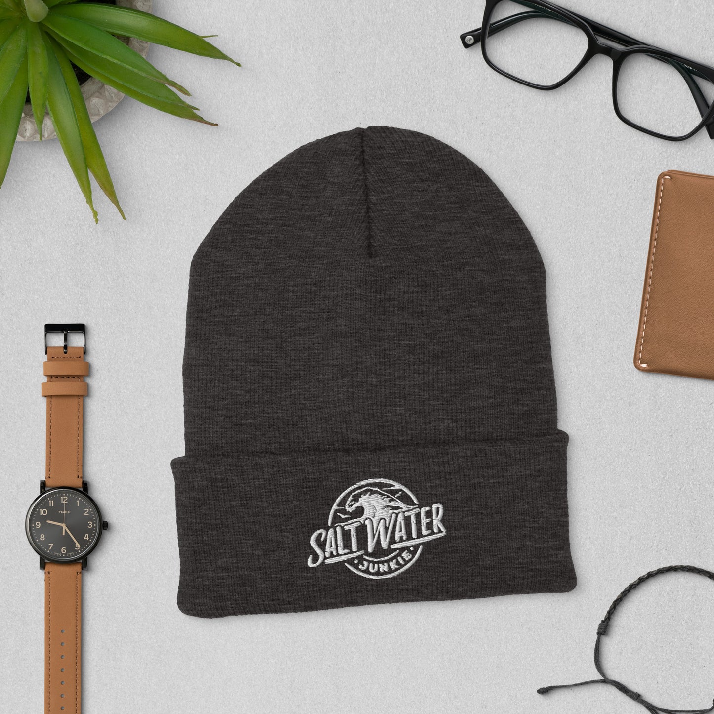 SWJ Wave Logo - Cuffed Beanie