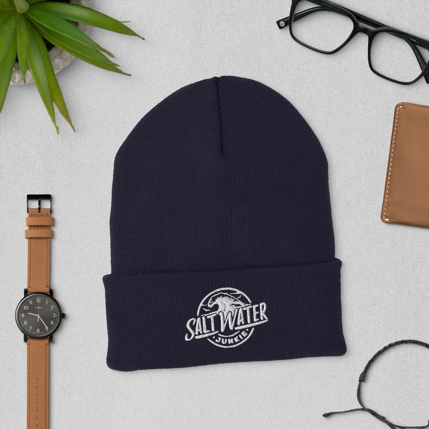 SWJ Wave Logo - Cuffed Beanie