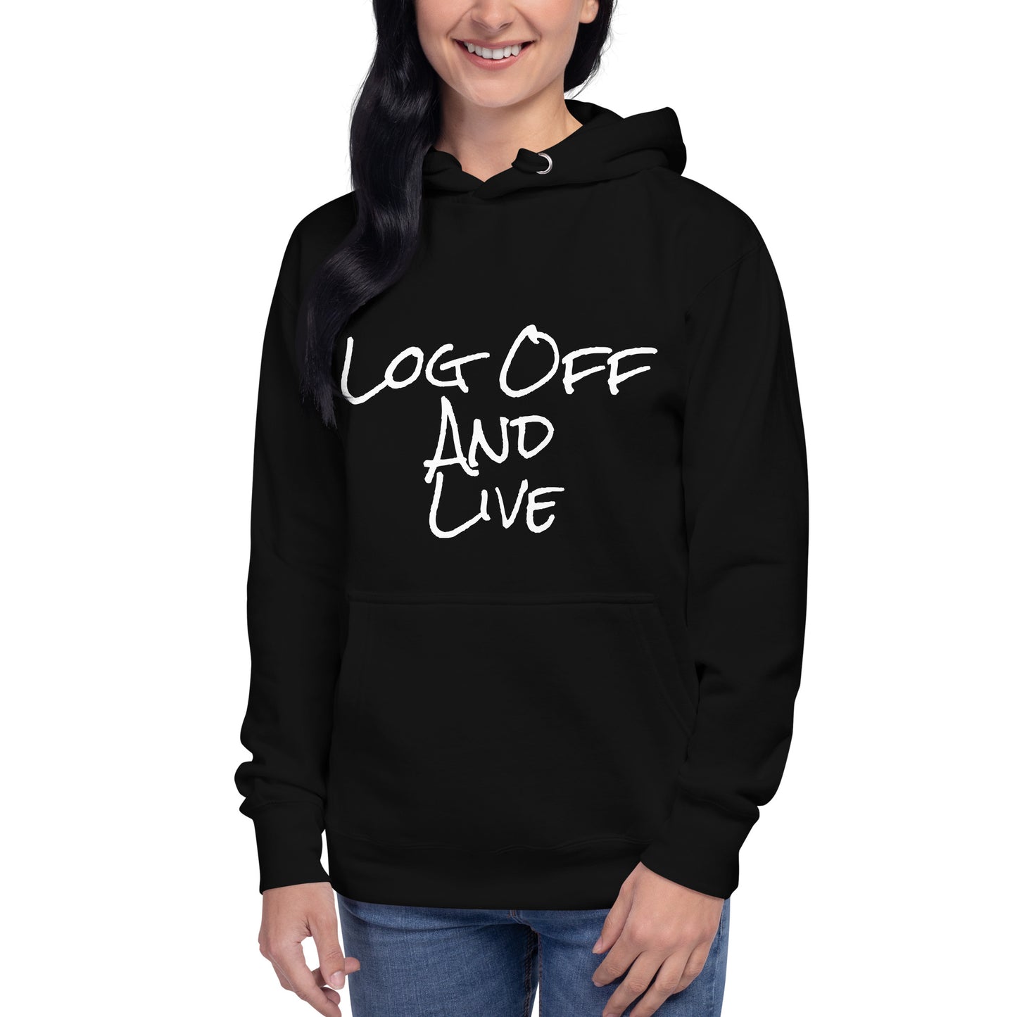 Log Off and Live (SWJ Octopus Logo on back) - Unisex Hoodie