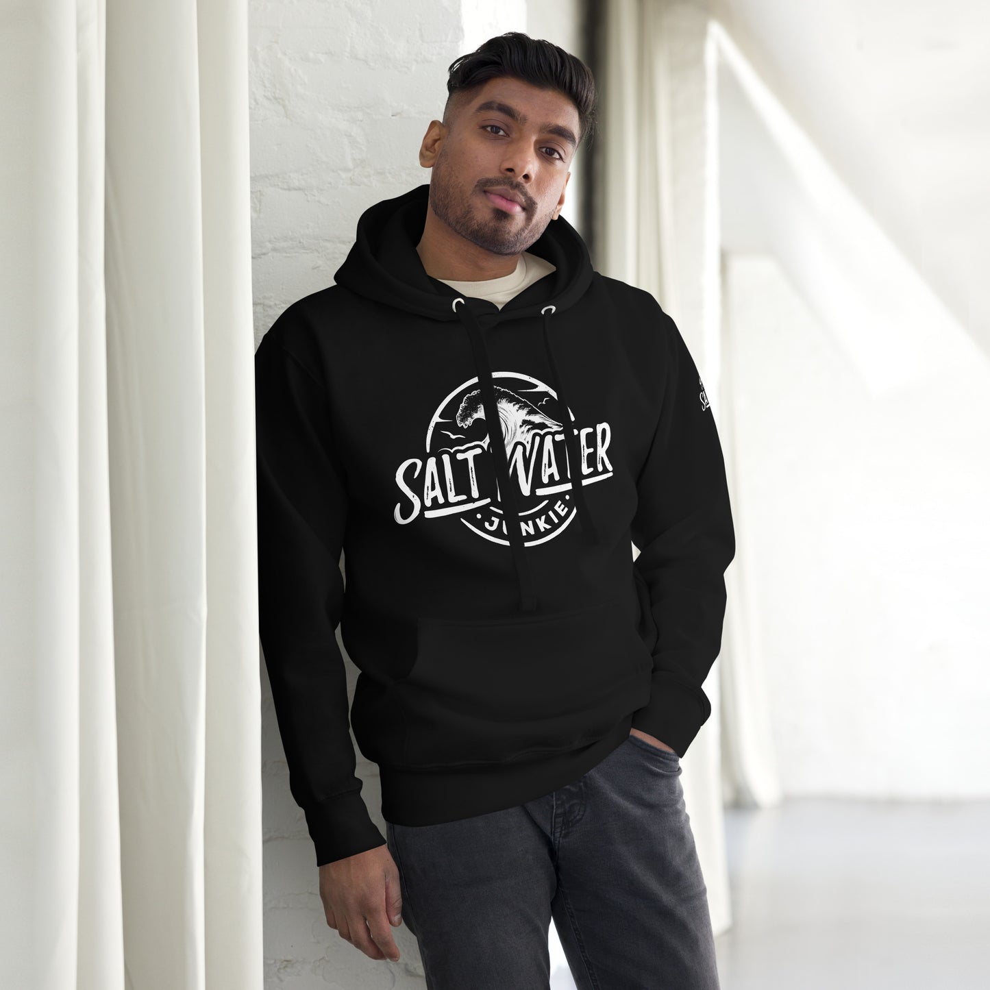 SWJ Wave (with SWJ Octopus logo on sleeve) - Unisex Hoodie