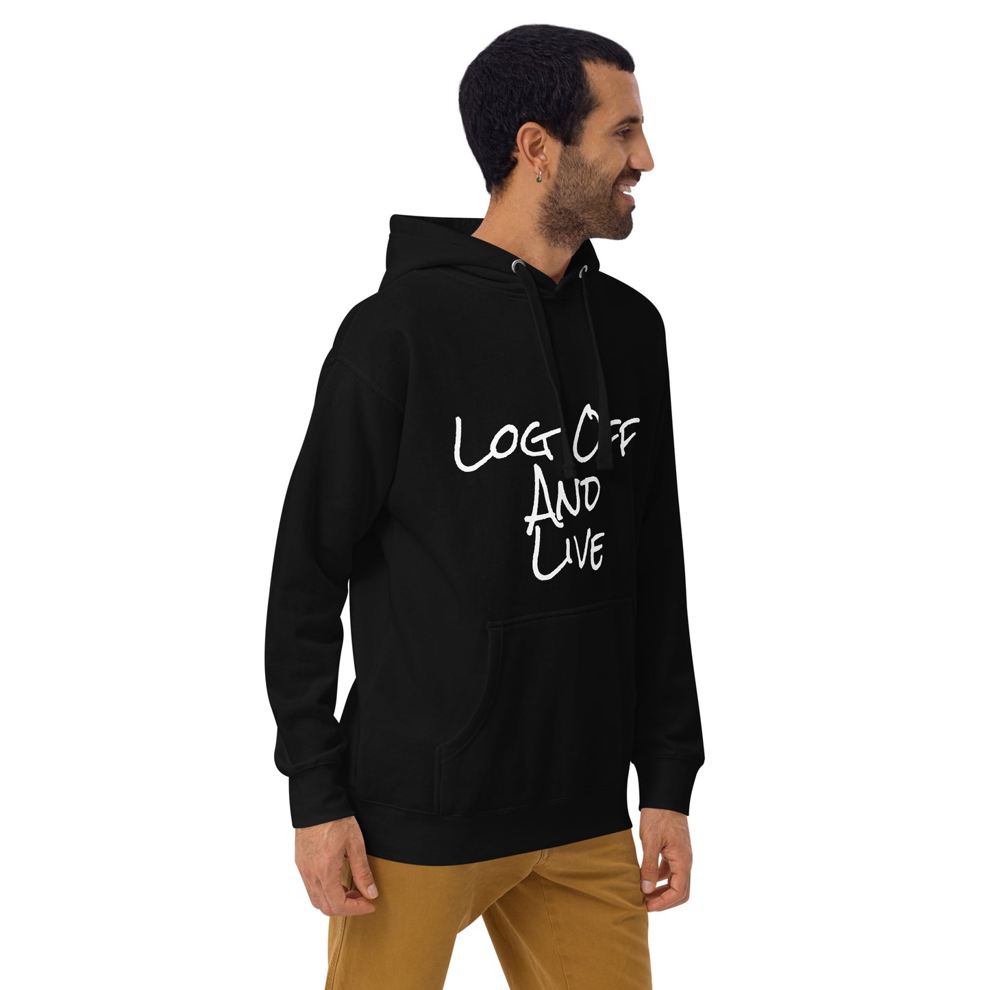 Log Off and Live (SWJ Octopus Logo on back) - Unisex Hoodie