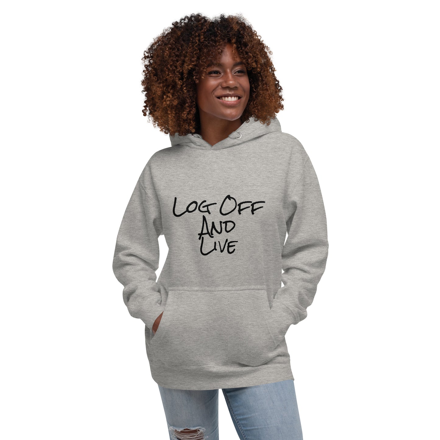 Log Off and Live (SWJ Octopus Logo on back) - Unisex Hoodie