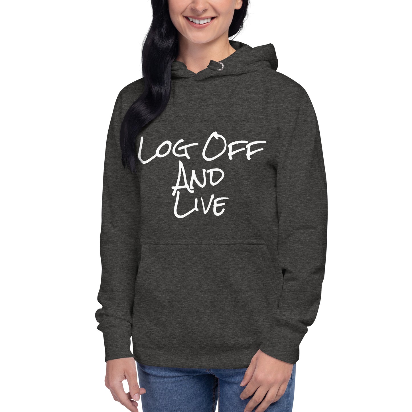 Log Off and Live (SWJ Octopus Logo on back) - Unisex Hoodie