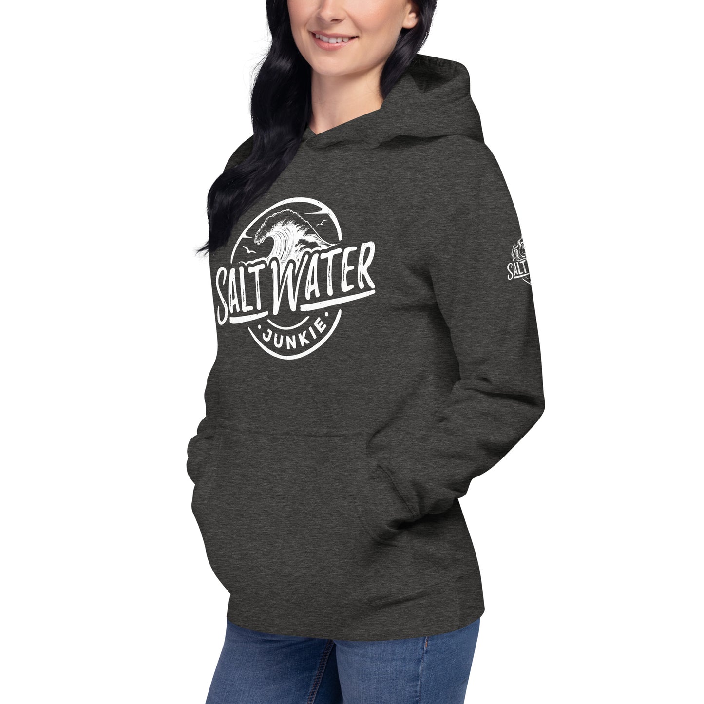 SWJ Wave (with SWJ Octopus logo on sleeve) - Unisex Hoodie