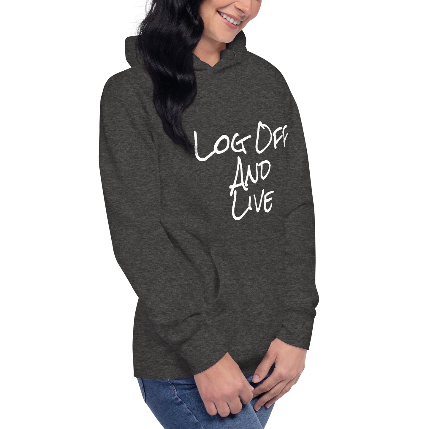 Log Off and Live (SWJ Octopus Logo on back) - Unisex Hoodie