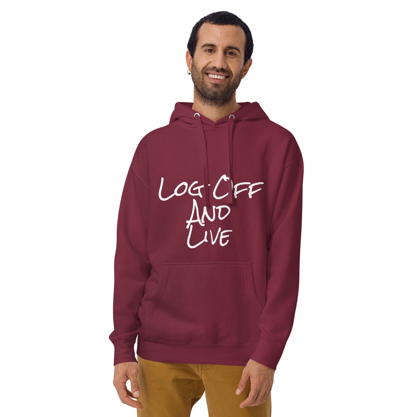 Log Off and Live (SWJ Octopus Logo on back) - Unisex Hoodie
