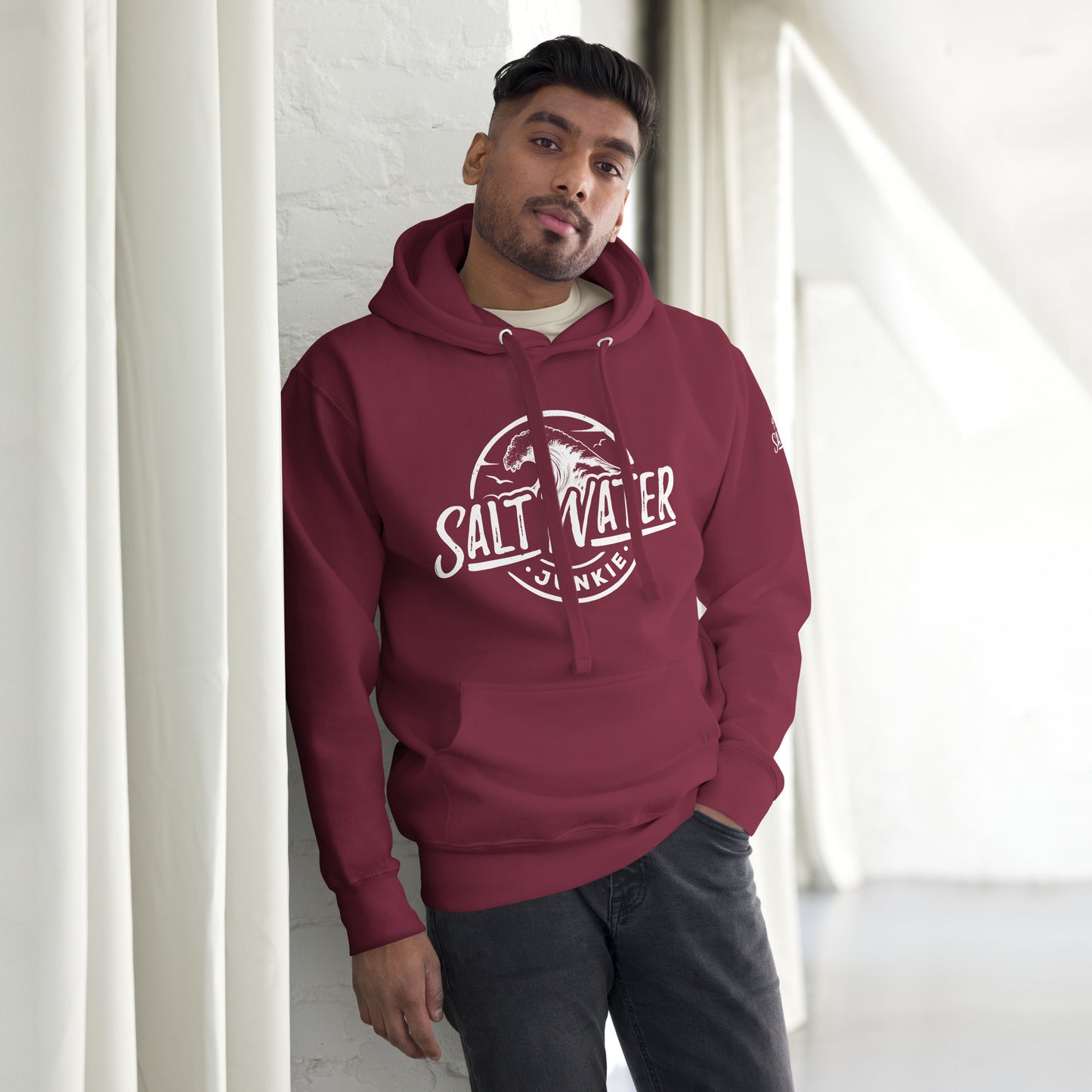 SWJ Wave (with SWJ Octopus logo on sleeve) - Unisex Hoodie