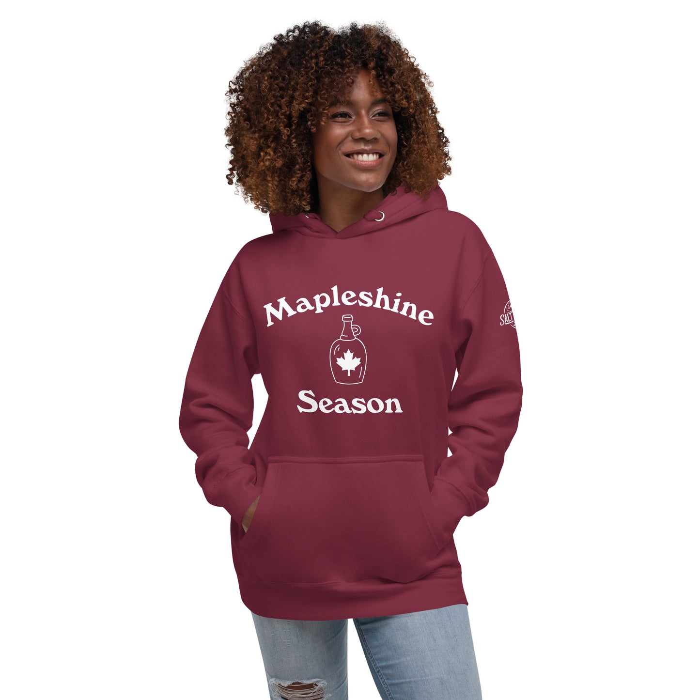 Mapleshine (SWJ wave logo on sleeve) - Unisex Hoodie