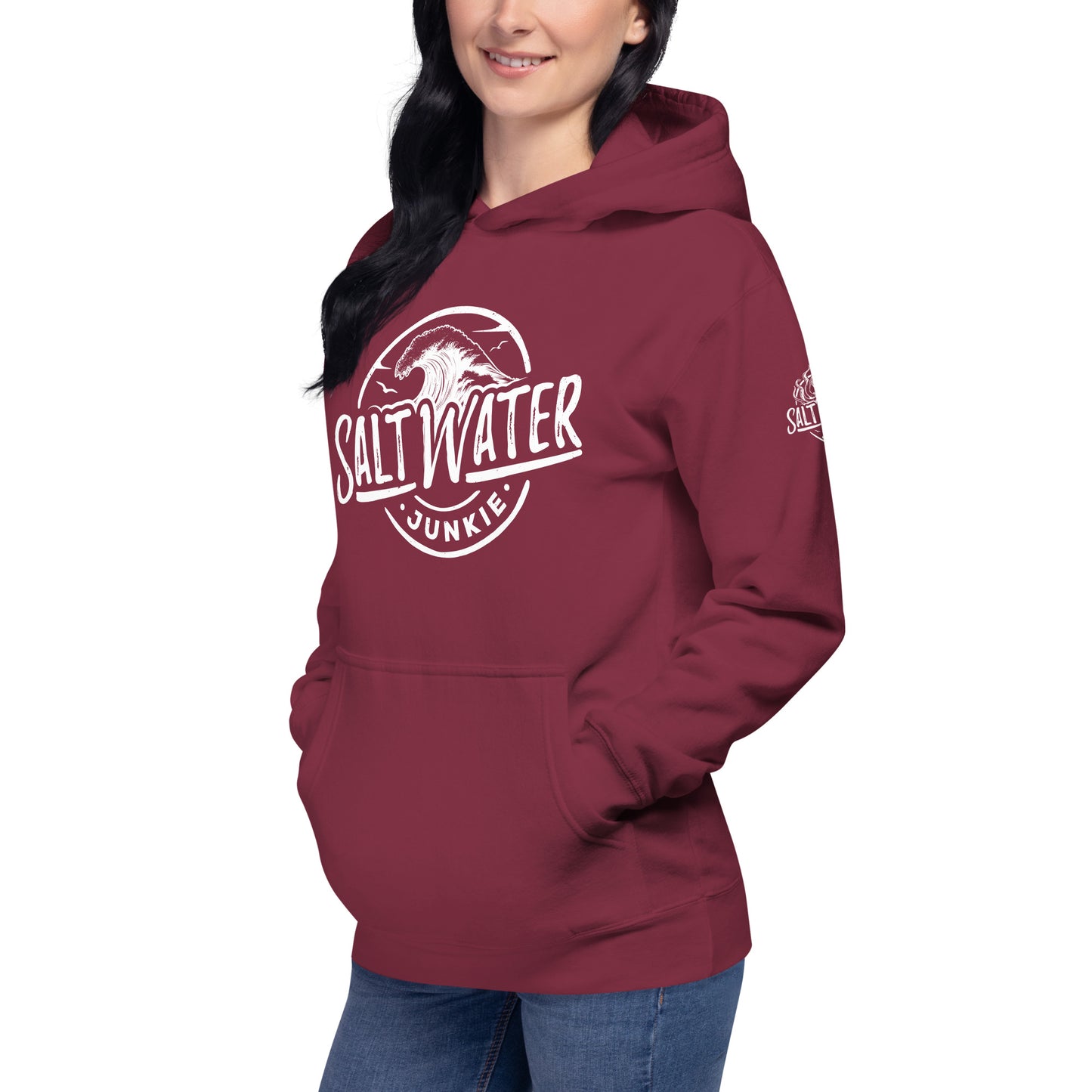 SWJ Wave (with SWJ Octopus logo on sleeve) - Unisex Hoodie
