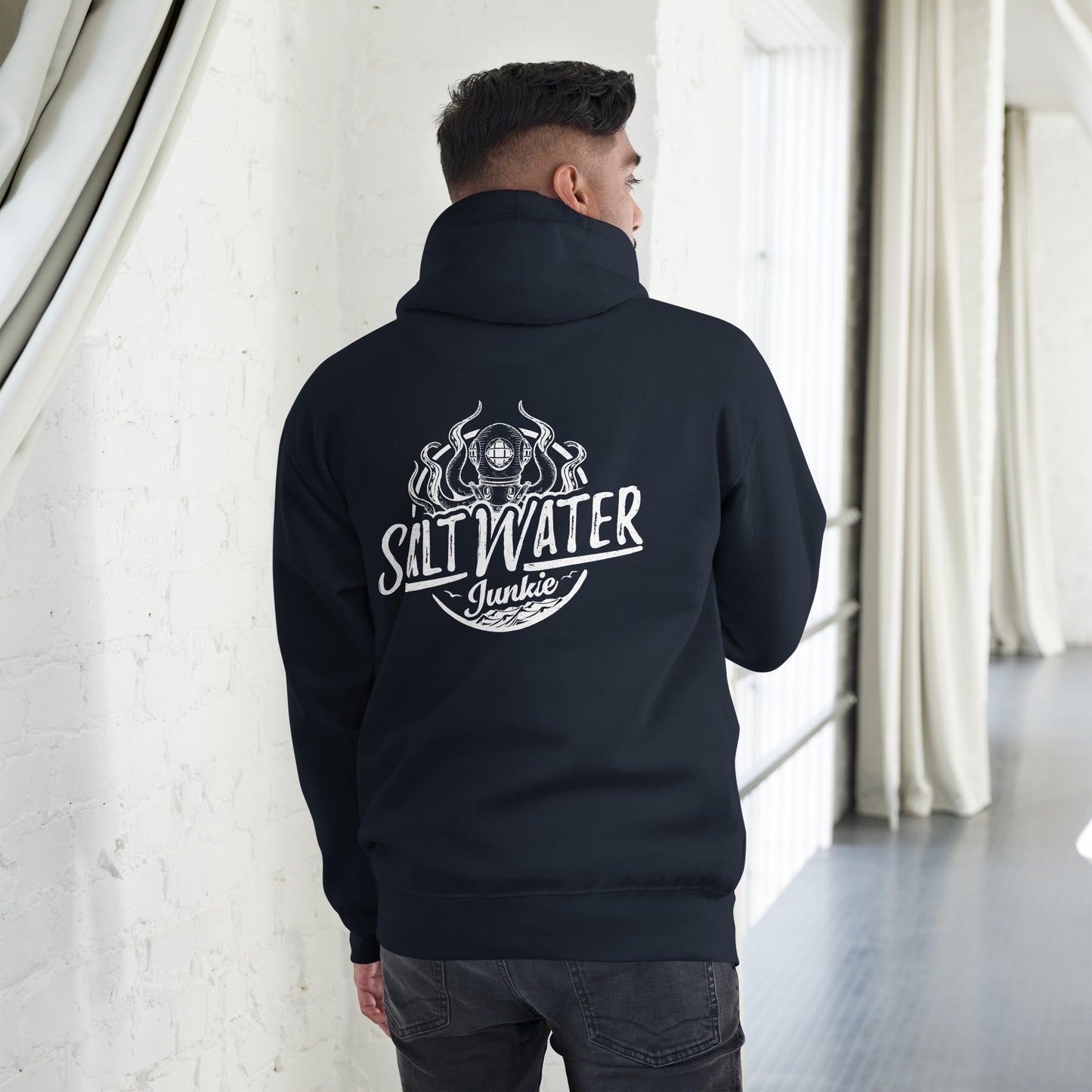 Log Off and Live (SWJ Octopus Logo on back) - Unisex Hoodie