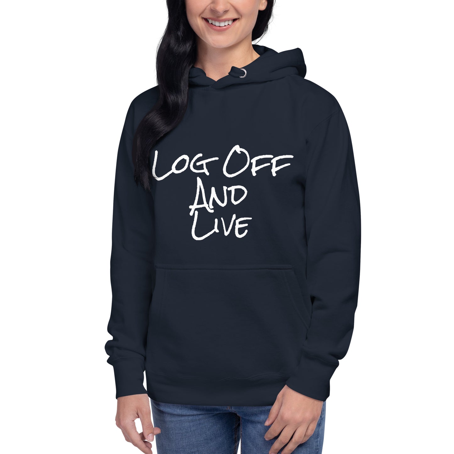 Log Off and Live (SWJ Octopus Logo on back) - Unisex Hoodie