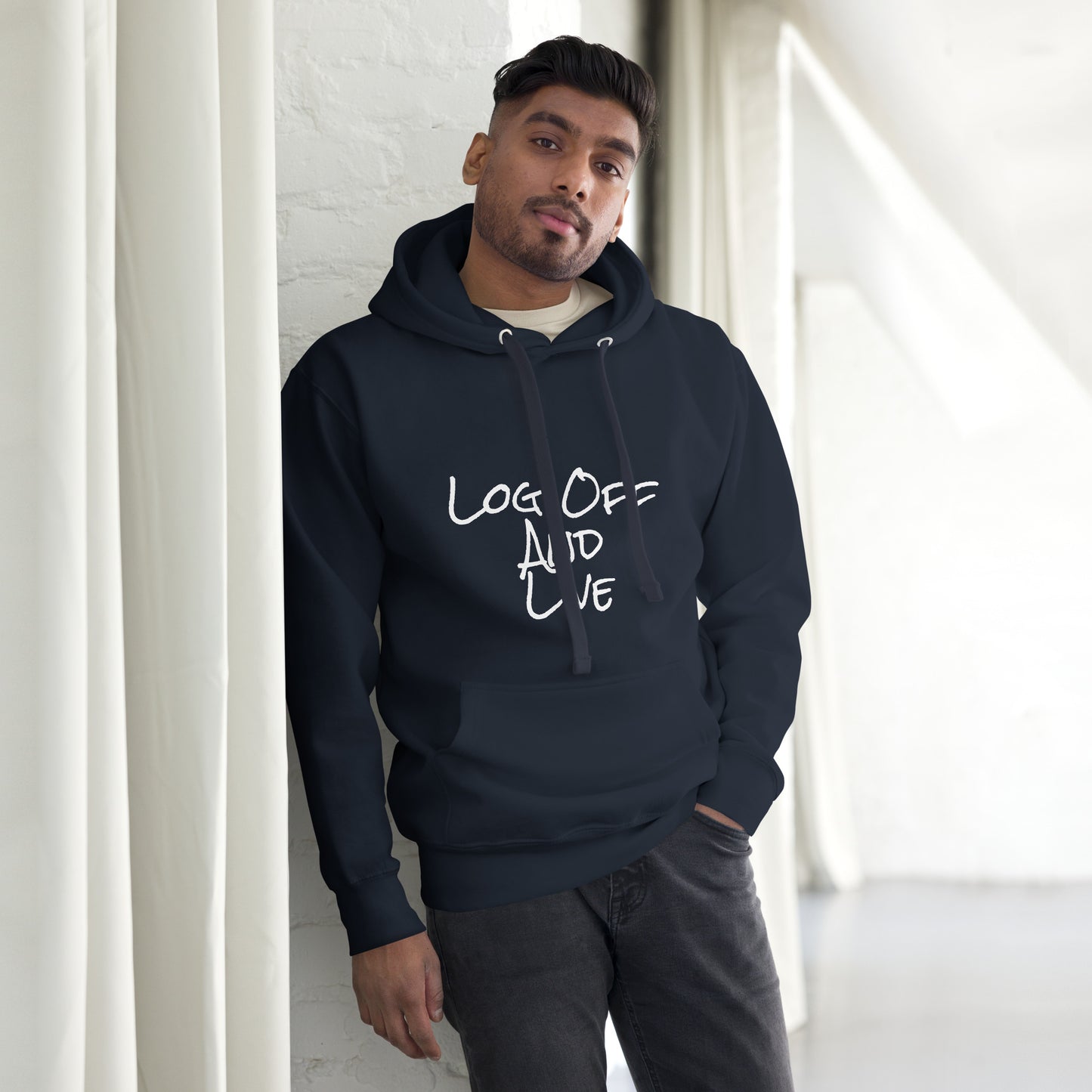 Log Off and Live (SWJ Octopus Logo on back) - Unisex Hoodie