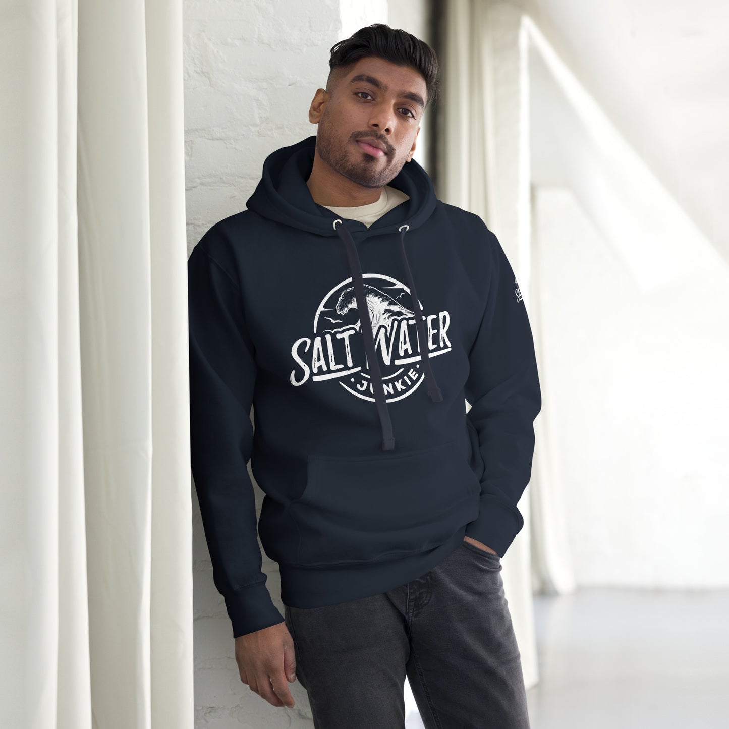 SWJ Wave (with SWJ Octopus logo on sleeve) - Unisex Hoodie