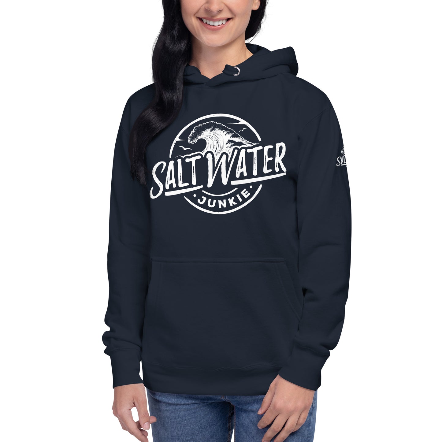 SWJ Wave (with SWJ Octopus logo on sleeve) - Unisex Hoodie