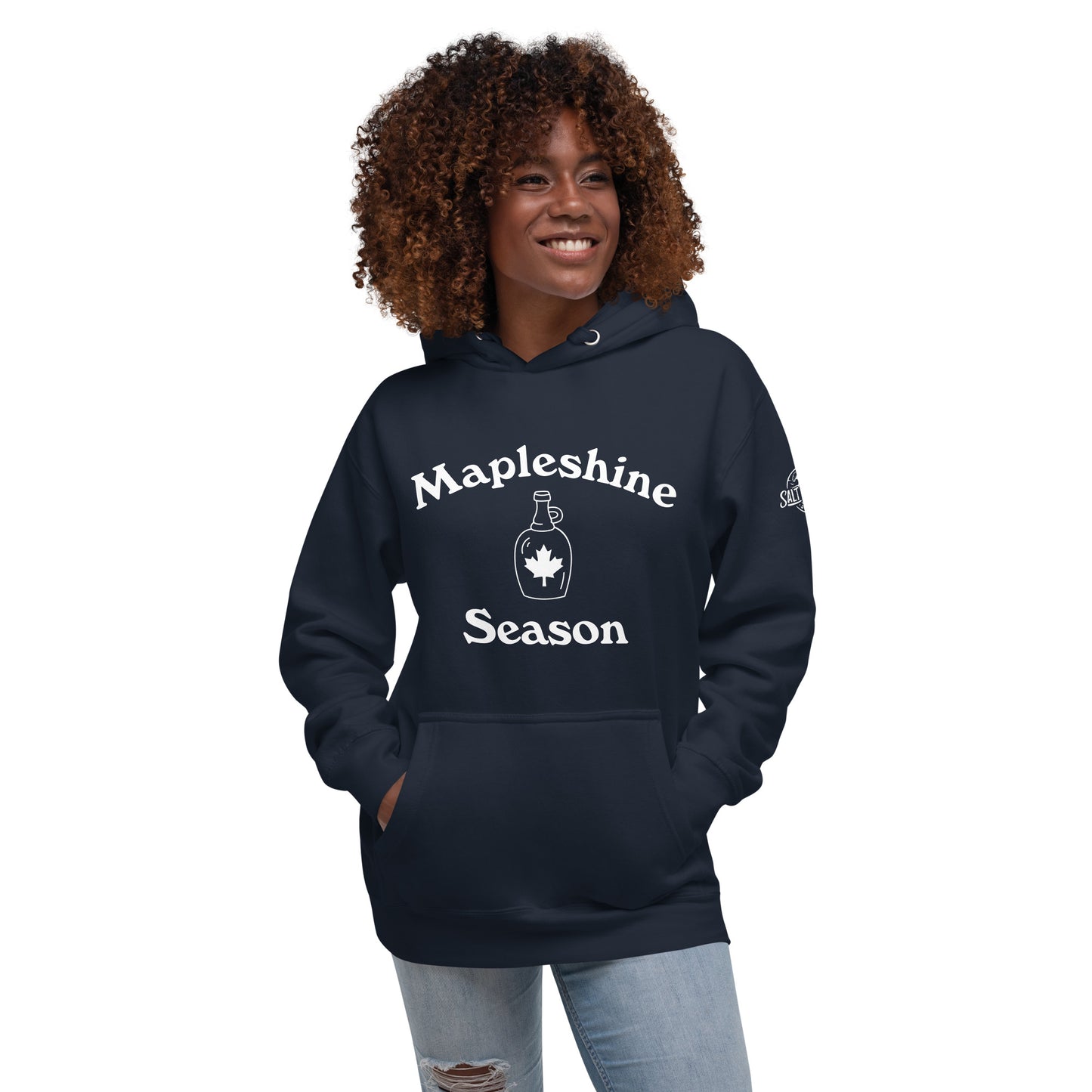 Mapleshine (SWJ wave logo on sleeve) - Unisex Hoodie