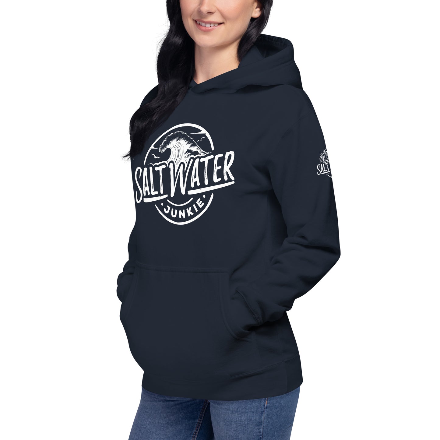 SWJ Wave (with SWJ Octopus logo on sleeve) - Unisex Hoodie