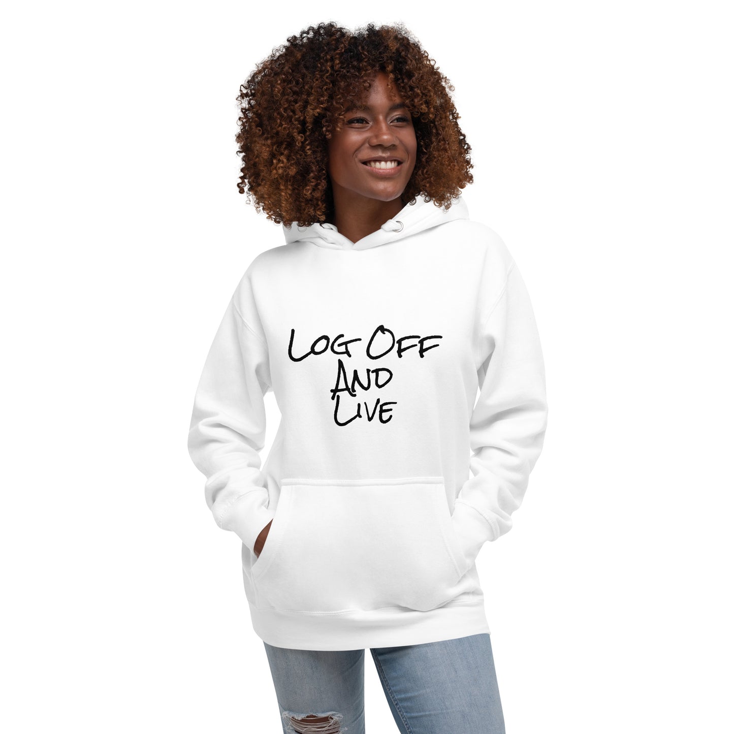 Log Off and Live (SWJ Octopus Logo on back) - Unisex Hoodie