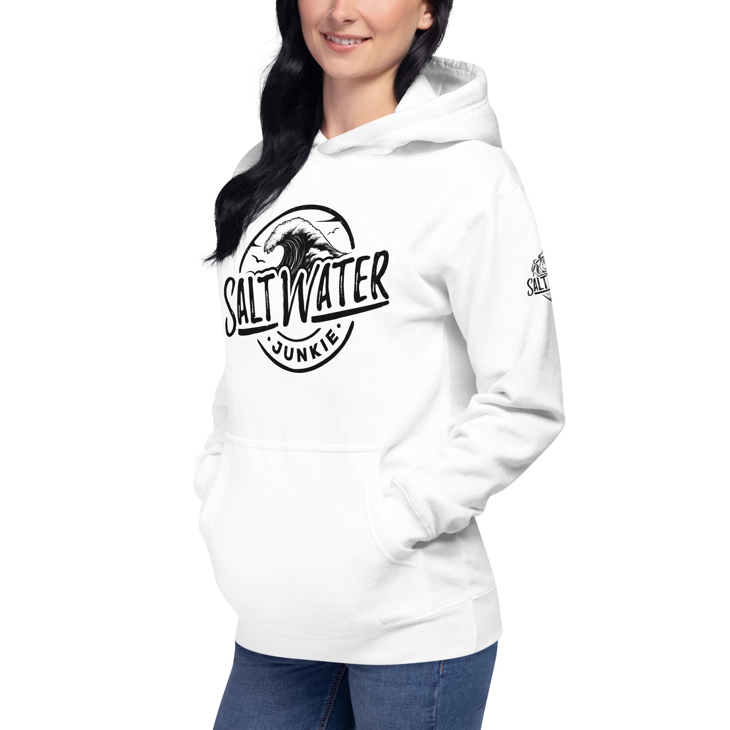 SWJ Wave (with SWJ Octopus logo on sleeve) - Unisex Hoodie