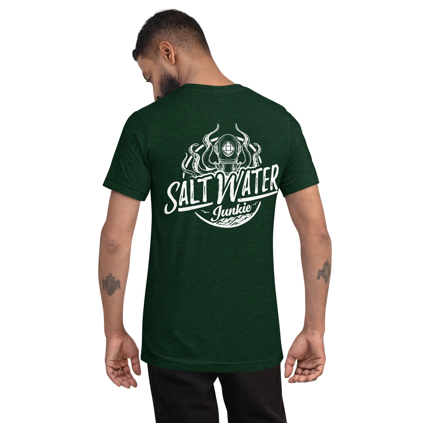 Beach Bum (SWJ Octopus Logo On Back) - Lad's T-Shirt