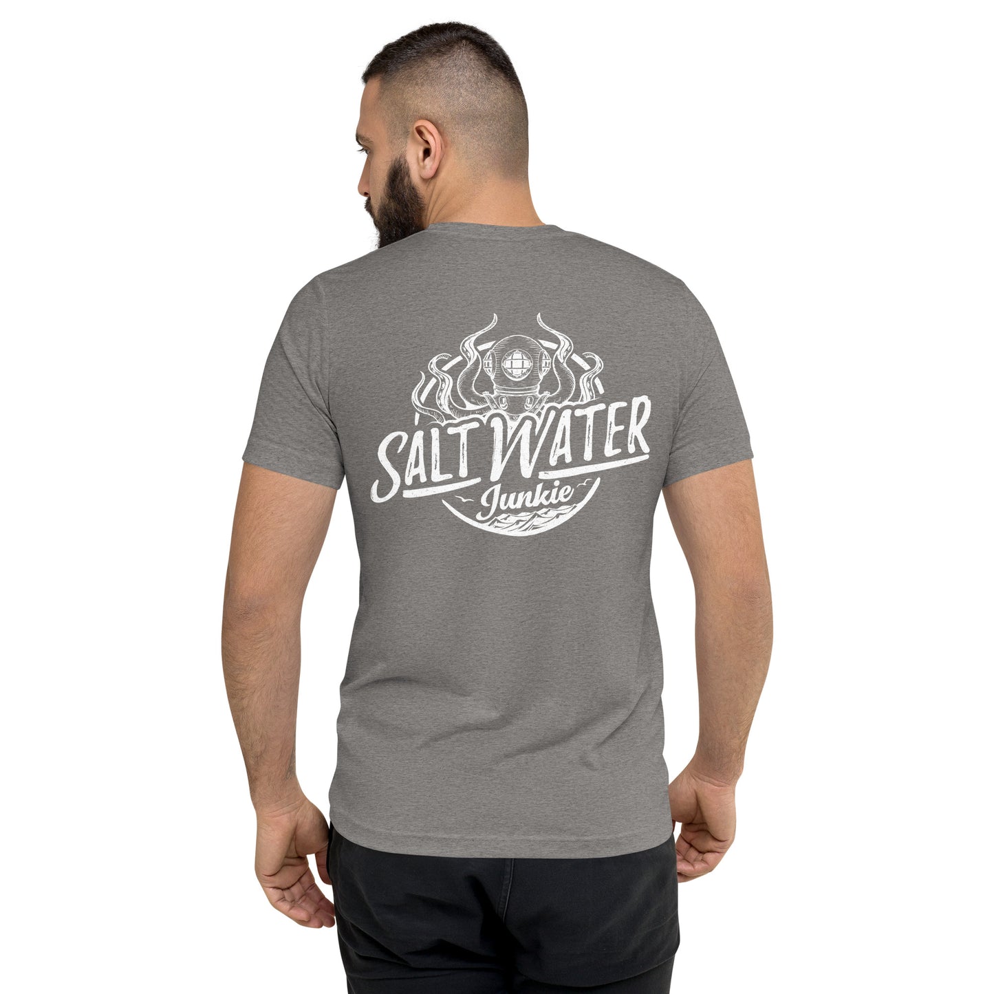 Beach Bum (SWJ Octopus Logo On Back) - Lad's T-Shirt