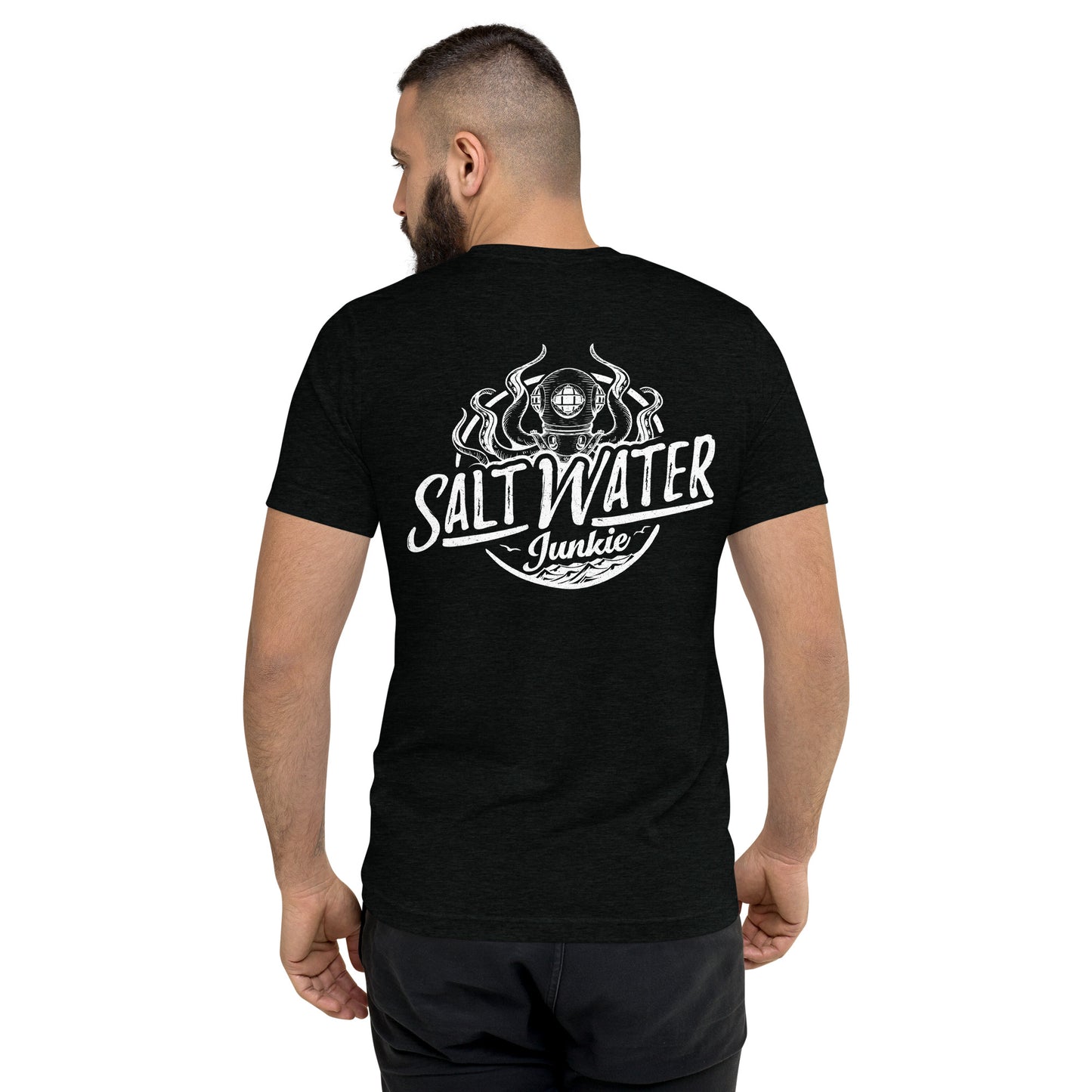 Beach Bum (SWJ Octopus Logo On Back) - Lad's T-Shirt
