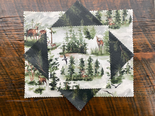 Cabin In the Pines - Trio Set Beeswax Food Wraps