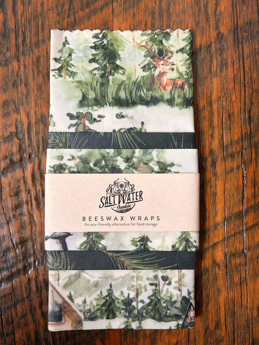Cabin In the Pines - Trio Set Beeswax Food Wraps