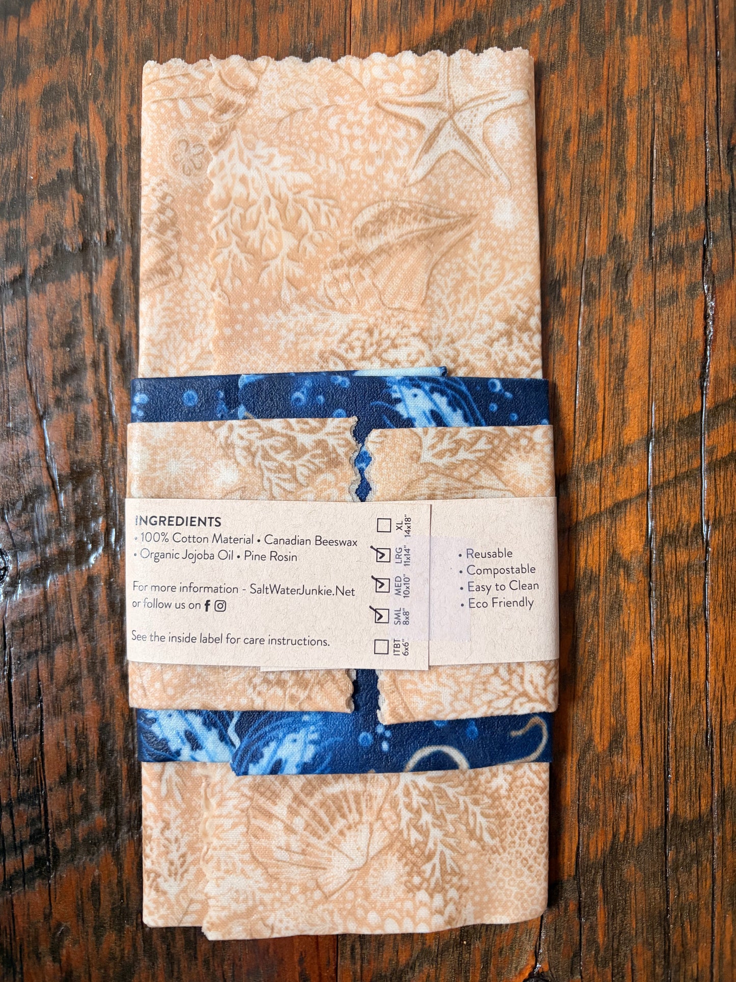 Sunshine & Starfish - Trio Set Beeswax Food Wraps