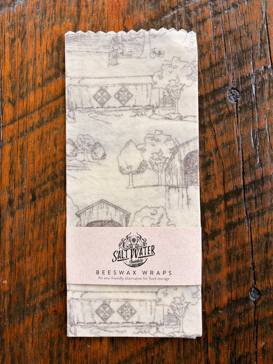 Covered Bridge Beeswax Food Wrap - Singles