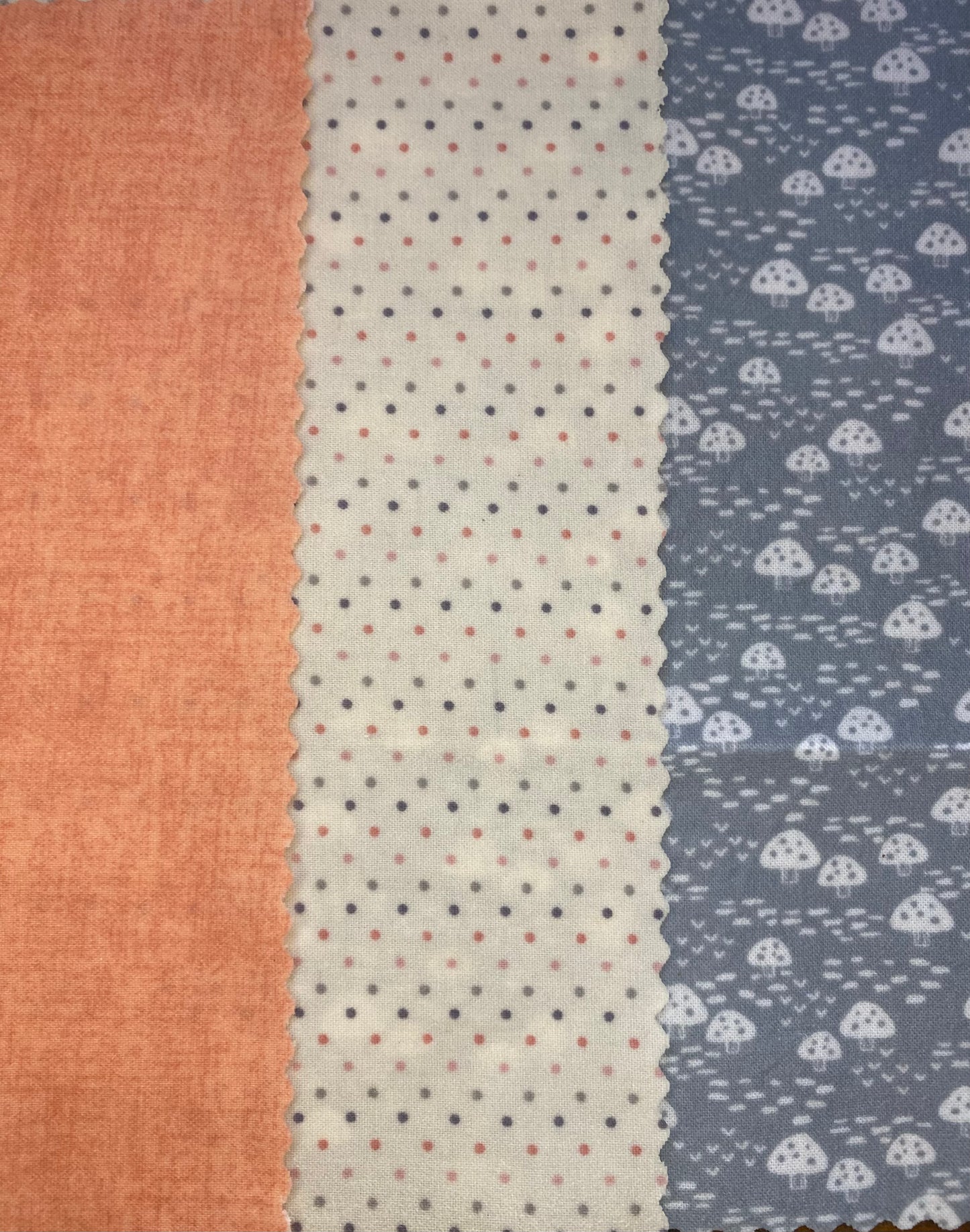 Mushroom - Trio Set of Beeswax Food Wrap