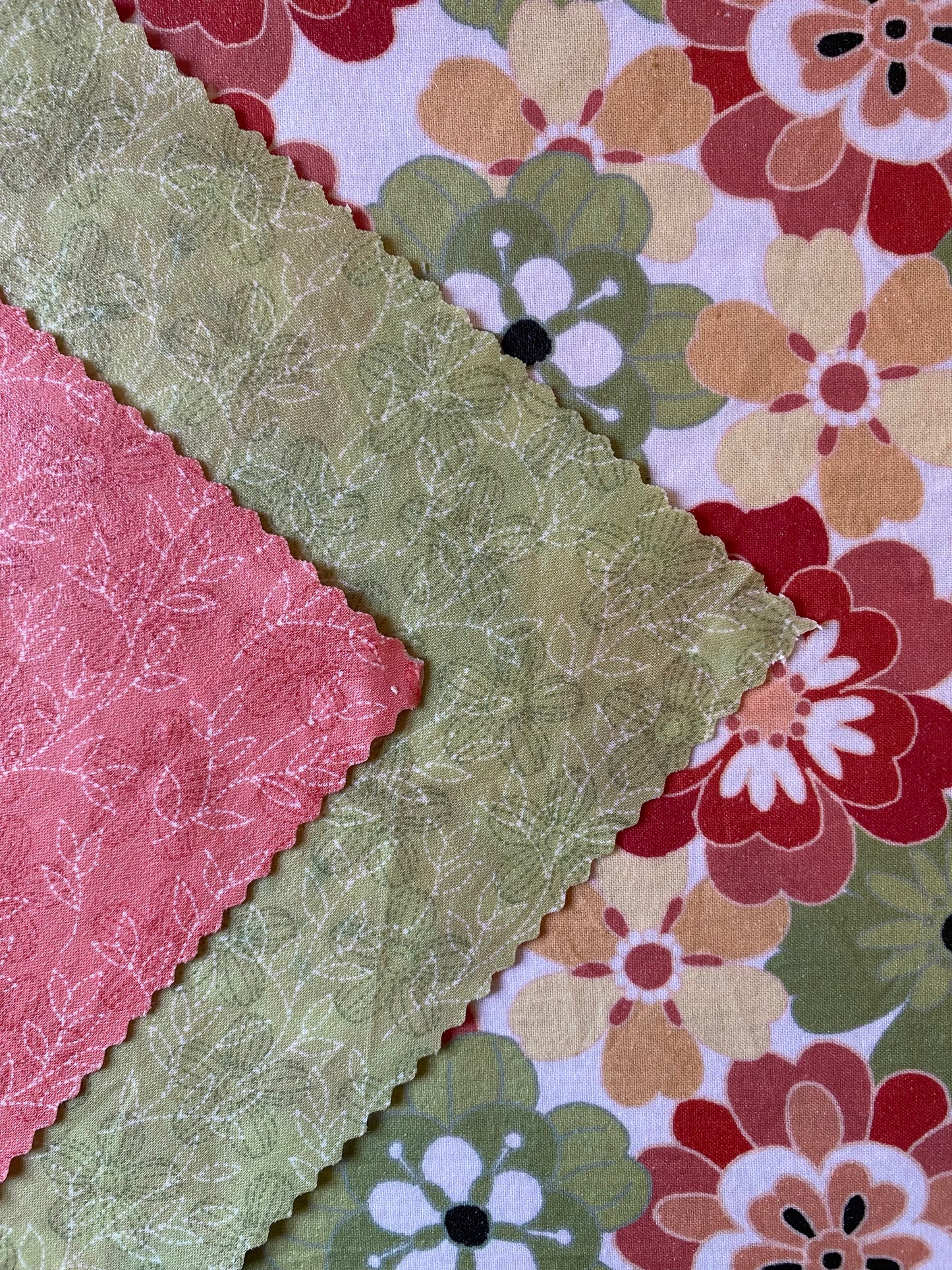 Floral Garden - Trio Set Of Beeswax Food Wraps
