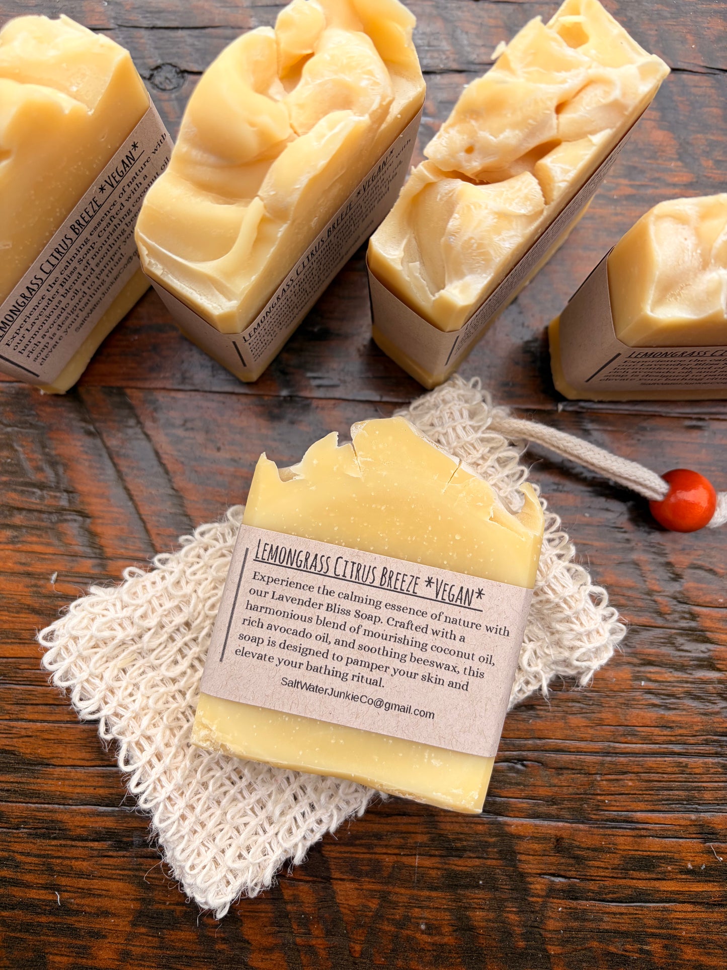 Lemongrass Citrus Breeze - 100% Coconut Oil 'Vegan' Soap
