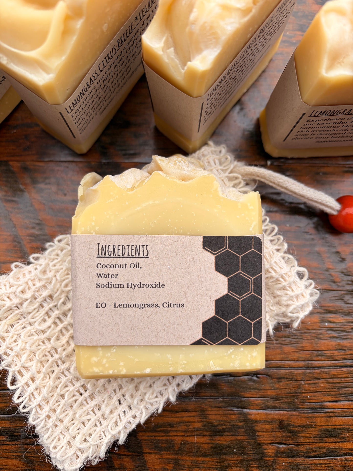 Lemongrass Citrus Breeze - 100% Coconut Oil 'Vegan' Soap
