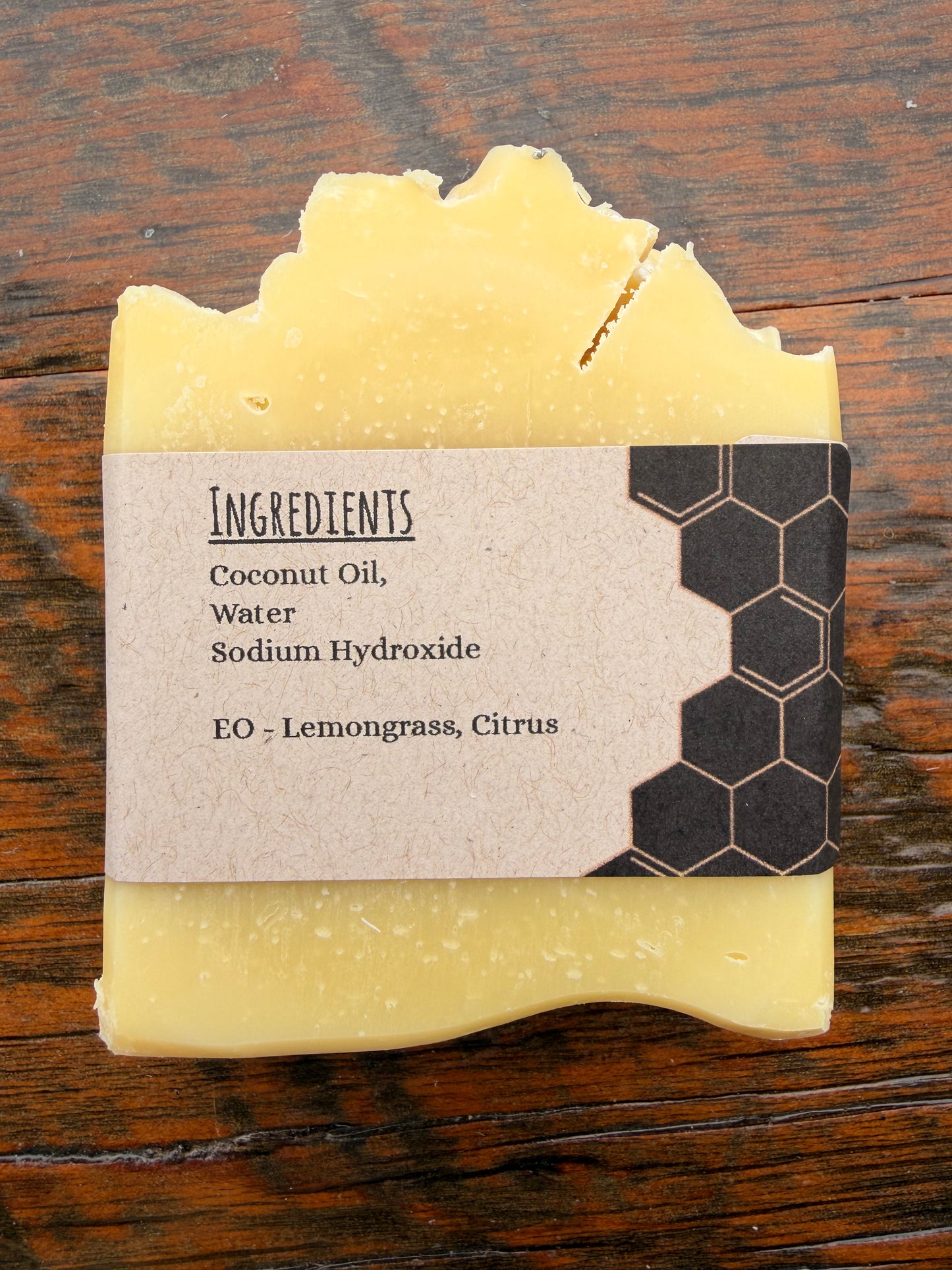 Lemongrass Citrus Breeze - 100% Coconut Oil 'Vegan' Soap